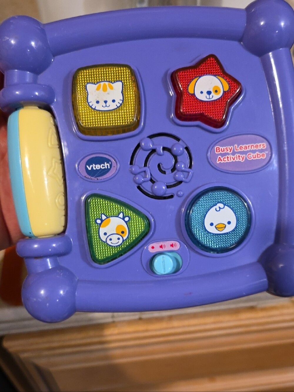 VTech Busy Learners Activity Cube — Purple Interactive Learning Panel